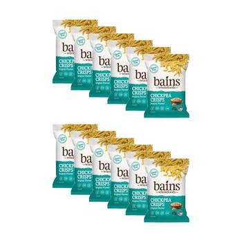 12PK Bains Wholefoods Chickpea Crisp Original Flavoured Snack 100g