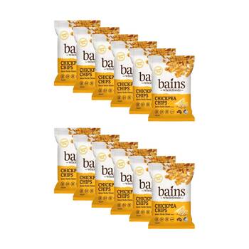 12PK Bains Wholefoods Chickpea Chips Nacho Cheese Flavoured Snack 100g