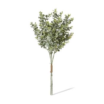 6PK E Style Eucalyptus Bundle Grey Green Artificial Plant Leaves 35x35x64cm