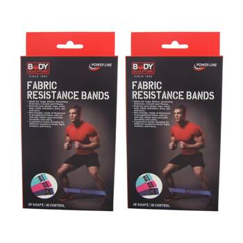 2x 3pc Body Sculpture Fabric Fitness Resistance Bands W/ 3 Levels S/M/L
