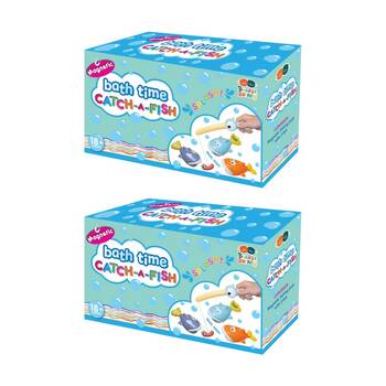 2PK Buddy & Barney Bath Time Catch A Fish Magnetic Fishing Set Kids Toy 18m+