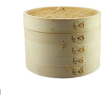 G&S Natural Bamboo Deluxe Steamer Lightweight Food Preparation 20x14.5cm