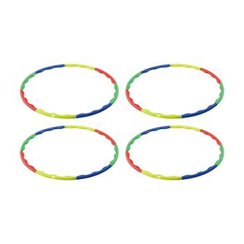 4PK Body Sculpture Hula Hoop For Abdominal & Back Exercise Multi Coloured 94cm