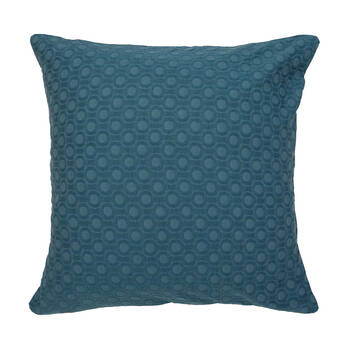 Bambury Luna Jacquard European Pillowcase Teal Home Bedding 65x65cm
