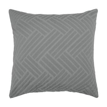 Bambury Panama Jacquard European Pillowcase Steel Home Bedding 65x65cm