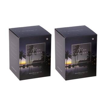2PK Bramble Bay Ocean After Dark Midnight Soy Candle Home Fragrance 300g