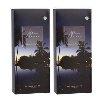 2PK Bramble Bay Ocean After Dark Midnight Glass Reed Diffuser 150ml