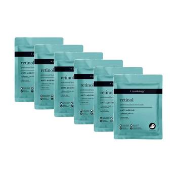 6PK Maskology Retinol Professional Facial Sheet Mask Anti-Ageing Formula