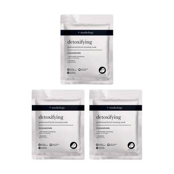 3PK Maskology Detoxifying Professional Sheet Mask Cleansing Anti-Ageing Formula