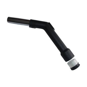 Cleanstar Bent End Piece Plastic Chrome Tip Hul & Ring For 32mm Vacuum Hose Blk