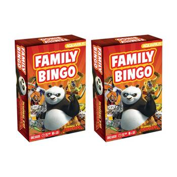 2x Aquarius Kung Fu Panda Family Kids Fun Entertainment Bingo Board Game 8Y+