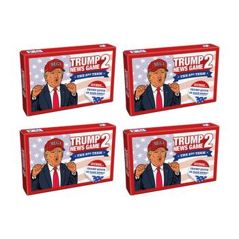 4x Bubblegum Stuff Trump News Game 2.0 Political Card Guessing Satire 8Y+