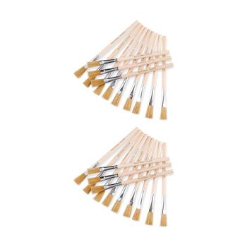 2x 30pc Educational Colours Glue Paint Brush Flat Pack Art/Craft Supplies