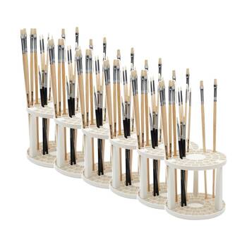 6PK Educational Colours Painting Paint Brush Holder Art/Craft Supplies