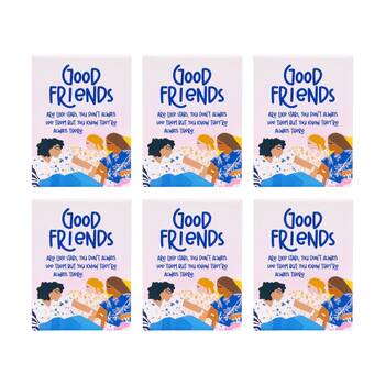 6PK Splosh Billie Good Friends Ceramic Magnet Embossed Blue 6x8x0.5cm