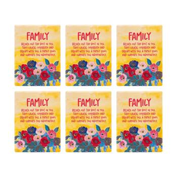 6PK Splosh Billie Family Ceramic Magnet Embossed Yellow 6x8x0.5cm