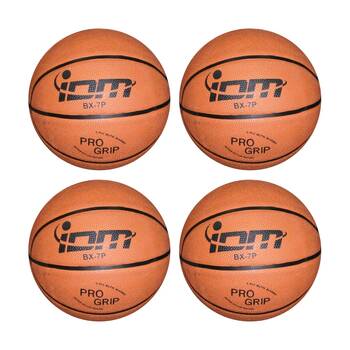 4PK Victor Sports Cellular Rubber Basketball Indoor Outdoor Grip Size 7