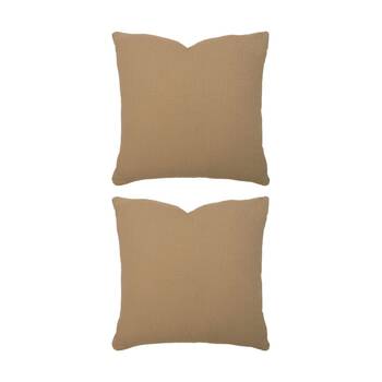 2PK Bambury Milo Waffle Weave Cotton Square Cushion Throw Pillow Chai 50x50cm