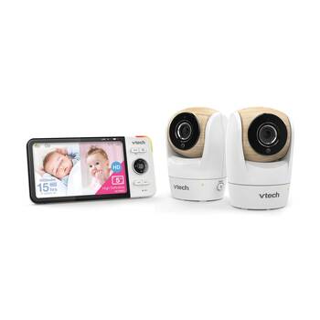 VTech?BM5750HD Full Colour Pan & Tilt Video Baby Monitor Twin Camera Set HD
