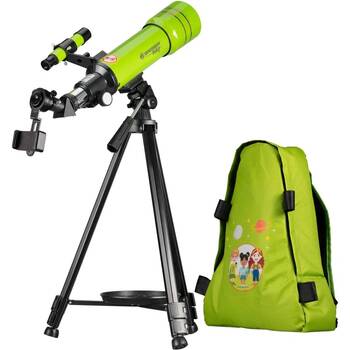 Bresser Junior Kids Refracting Telescope 70mm 400mm With Backpack Green 8Y+