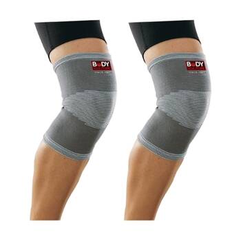 2PK Body Sculpture 4 Way Knit Elastic Knee Support Comfort Strap Large