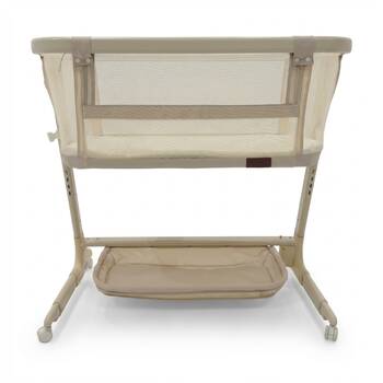 Baby Studio Dream Glider Bassinet Lockable Wheels Beige