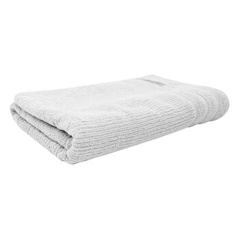 Bas Phillips Cairo Ribbed Collection Cotton Bath Towel 137x68cm White
