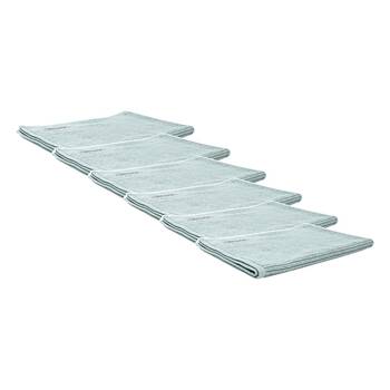 6x Bas Phillips Cairo Ribbed Towel Collection Cotton Bath Mat 78x48cm Aqua Ice
