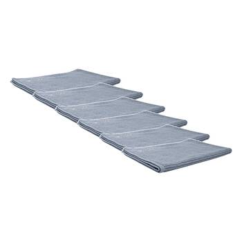 6x Bas Phillips Cairo Ribbed Towel Collection Cotton Bath Mat 78x48cm Mercury