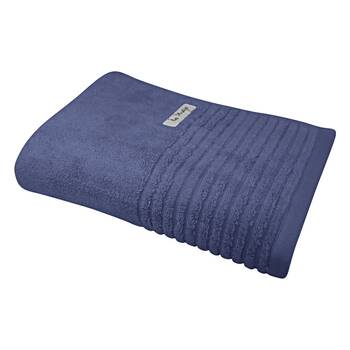 Bas Phillips Hayman Zero Twist Bath Towel 600Gsm Cotton 137x68cm Indigo