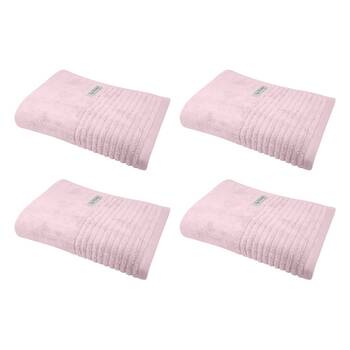 4x Bas Phillips Hayman Zero Twist Bath Towel 600Gsm Cotton 137x68cm Orchid