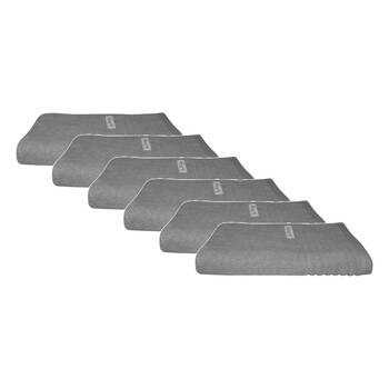 6x Bas Phillips Hayman Zero Twist Hand Towel 600Gsm Cotton 60x40cm Cobblestone