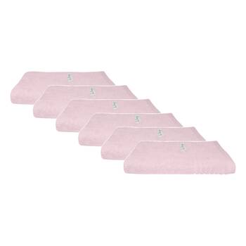 6x Bas Phillips Hayman Zero Twist Hand Towel 600Gsm Cotton 60x40cm Orchid