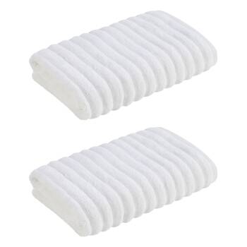 2x Christy Kensington Bathroom King Bath Towel Cotton 147x76 cm White