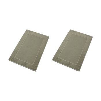 2PK Christy Sovereign Bath Mat Combed Cotton 1000GSM Plush Luxurious Bay Leaf