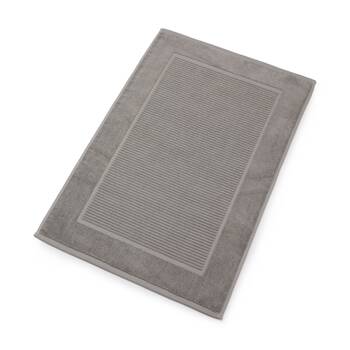 Christy Sovereign Bath Mat Combed Cotton 1000GSM Plush Luxurious Silver