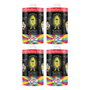 4x Whiffer Sniffers Mystery Pack 6 Scented Backpack Clip Assorted