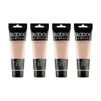 4PK Blockx Acrylic 120ml Paint Tube Art/Craft - Pink Flesh