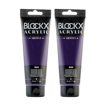 2PK Blockx Acrylic 120ml Paint Tube Art/Craft - Dioxazine Mauve