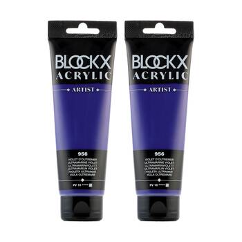 2PK Blockx Acrylic 120ml Paint Tube Art/Craft - Light Purple