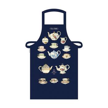 Cavallini Apron Tea Time Cotton Adjustable Straps Spacious Pocket 48x80cm