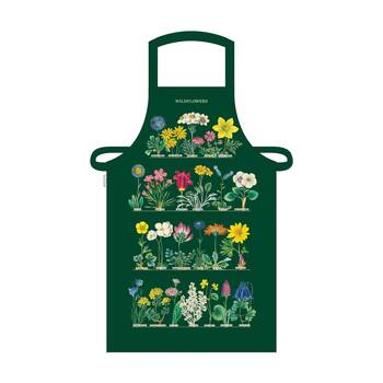 Cavallini Apron Cotton Adjustable Fit & Front Pocket Kitchen Wear Wildflowers