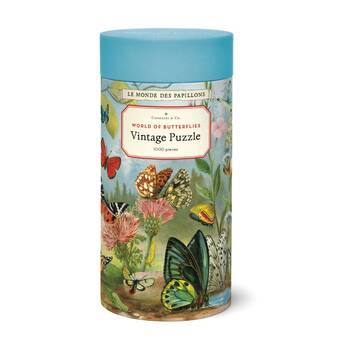 1000pc Cavallini World Of Butterflies Puzzle Vintage Illustrations