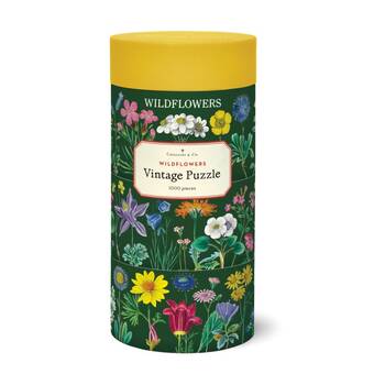 1000pc Cavallini Puzzle Vintage Wildflower 2 Botanical Art Kids Activity Set
