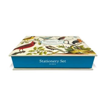 20pc Cavallini Stationery Set Birds Vintage Cards Notes Stickers