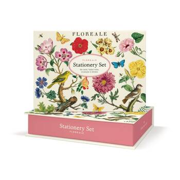 Cavallini Stationery Set Floreale Vintage Floral Cards Notes Stickers