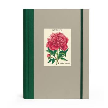 Cavallini Window Journal Hardcover Elastic Closure Lined Page Notebook Botanica