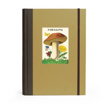 Cavallini Window Journal Hardcover Elastic Closure Lined Page Notebook Forage