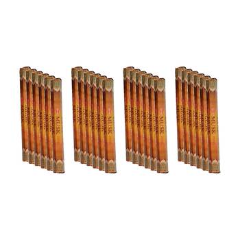 24PK HEM Home Fragrance Scented Smelling Incense Sticks Packet Set Musk