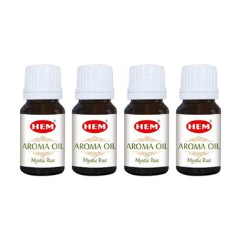 4PK HEM Home Fragrance Scented Smelling Oil Bottle 10ml Mystic Rue
